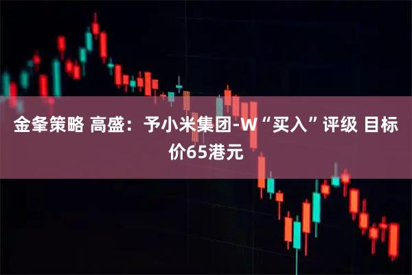 金夆策略 高盛：予小米集团-W“买入”评级 目标价65港元