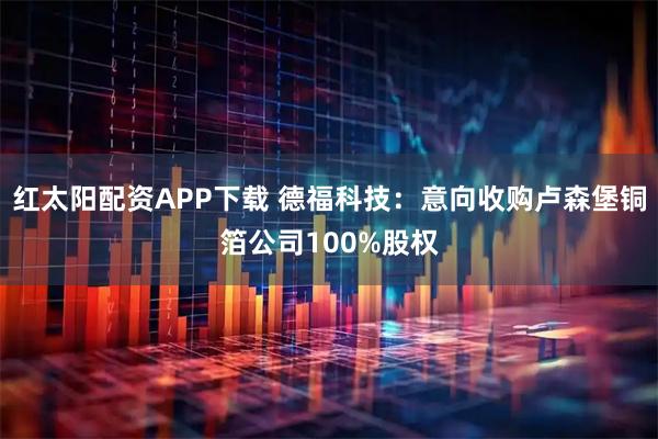 红太阳配资APP下载 德福科技：意向收购卢森堡铜箔公司100%股权